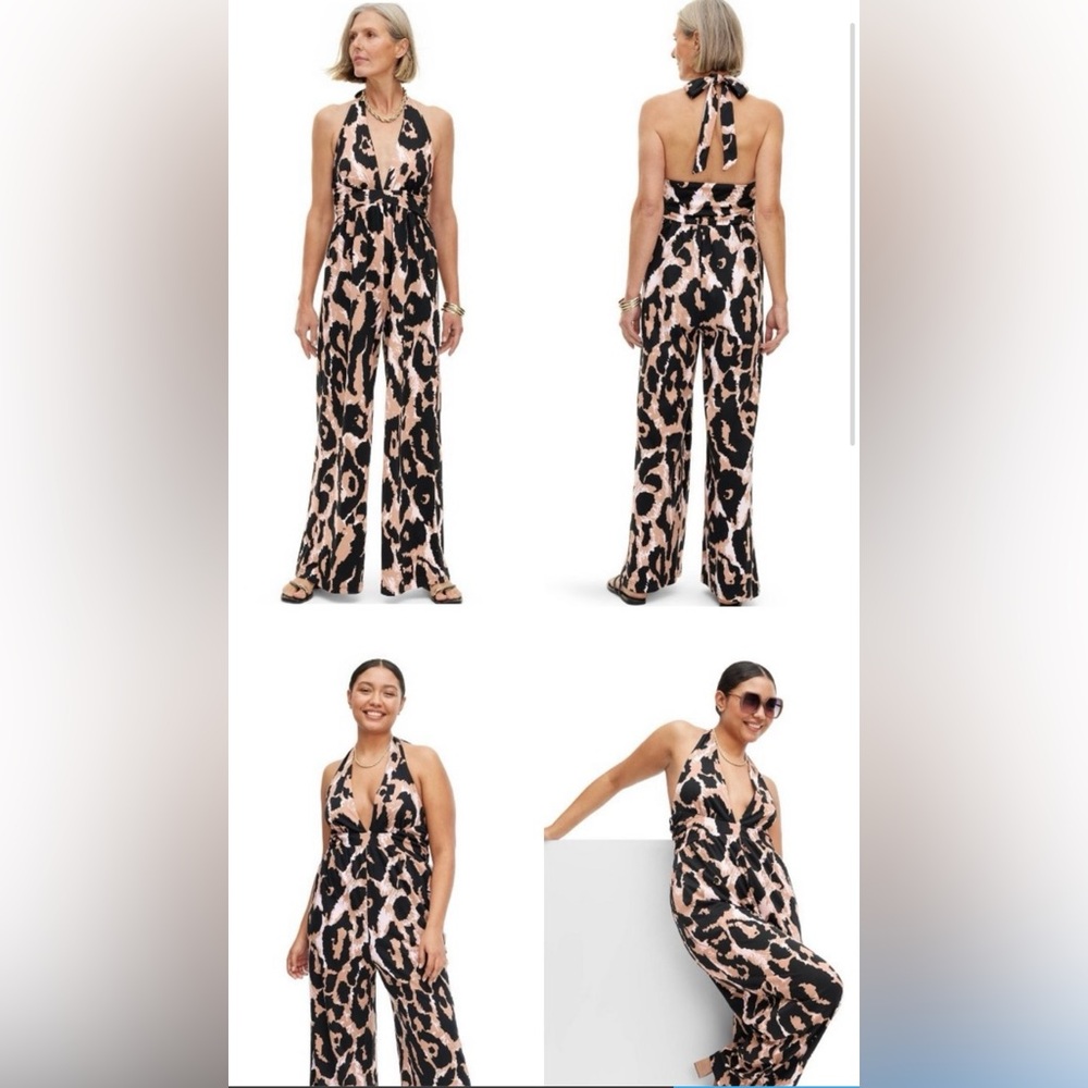 DVF jumpsuit from Target - size Large black/brown